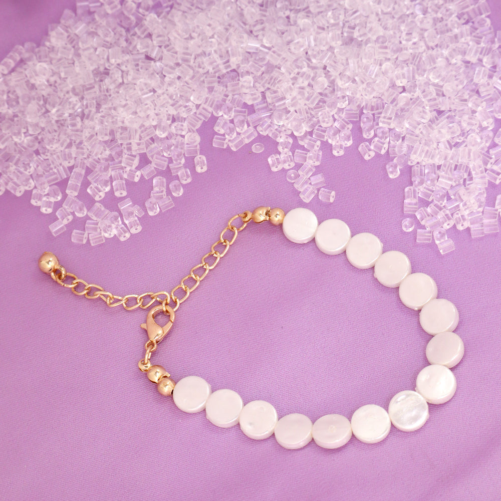 Aust White Pearls Bracelet