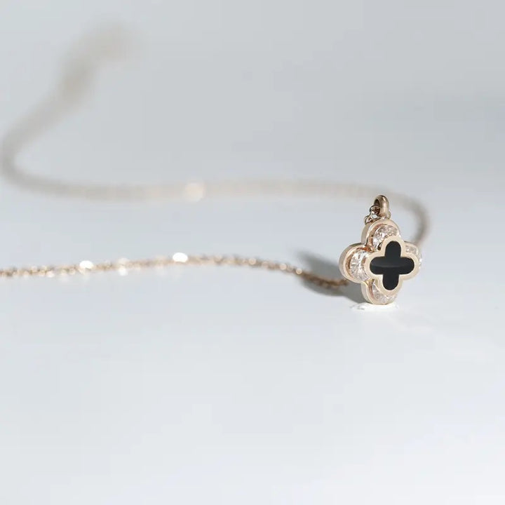 Imposed Black Clover Necklace