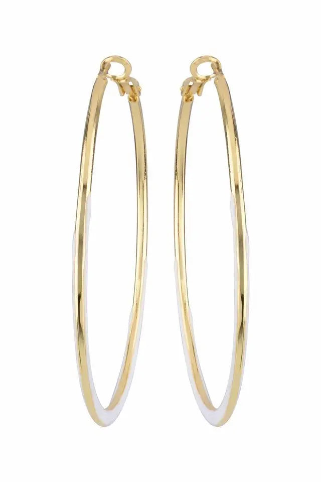 In Trend Gold White Hoops