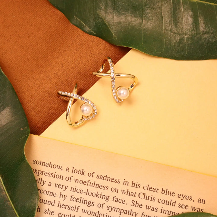 Infinity Pearl Earrings