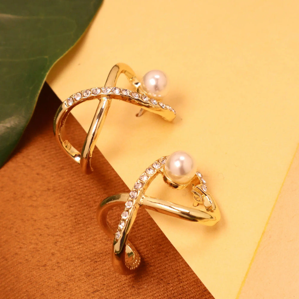 Infinity Pearl Earrings