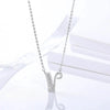 Initial Alphabet Letter Zirconia Necklace