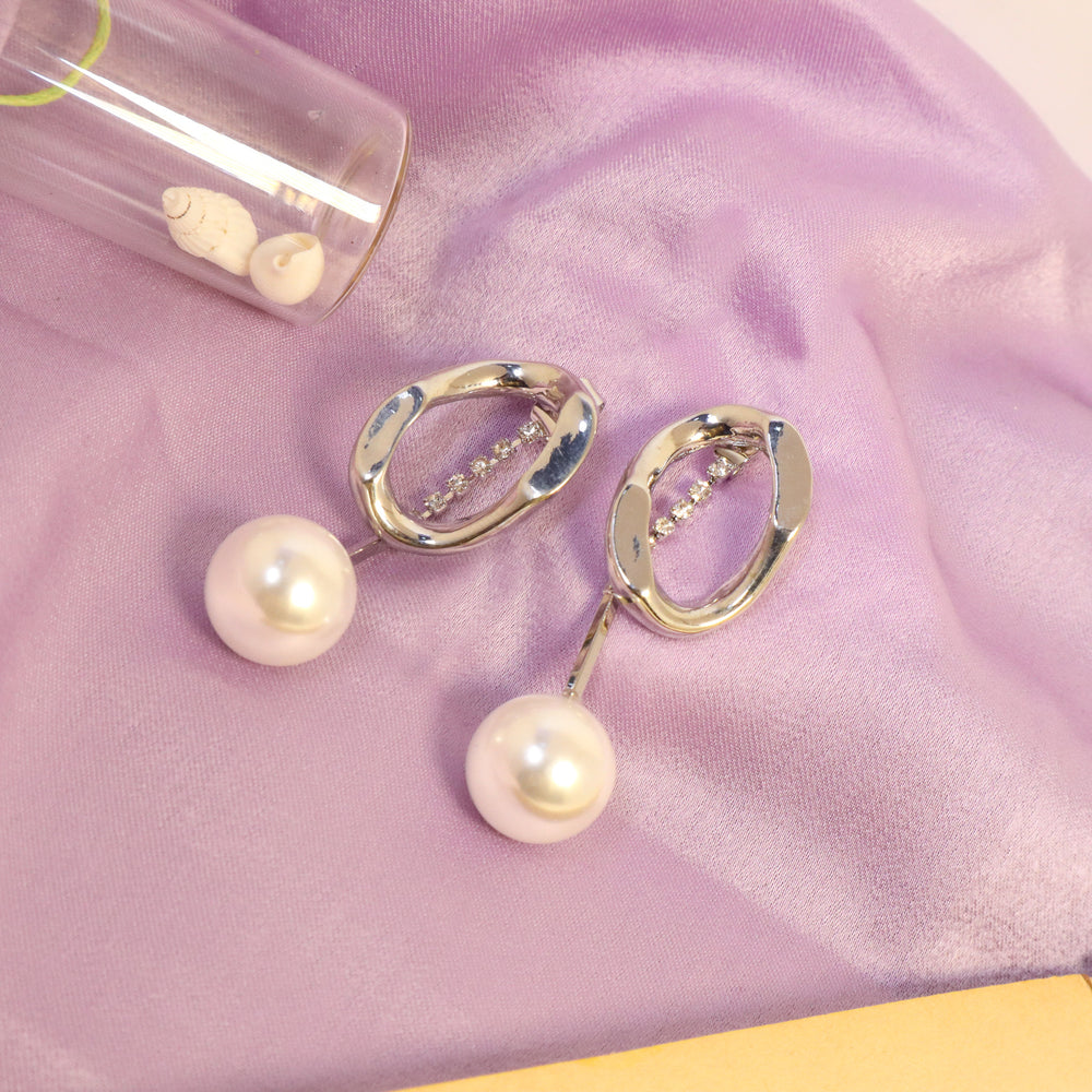 Korean Style Pearl Drop Earrings