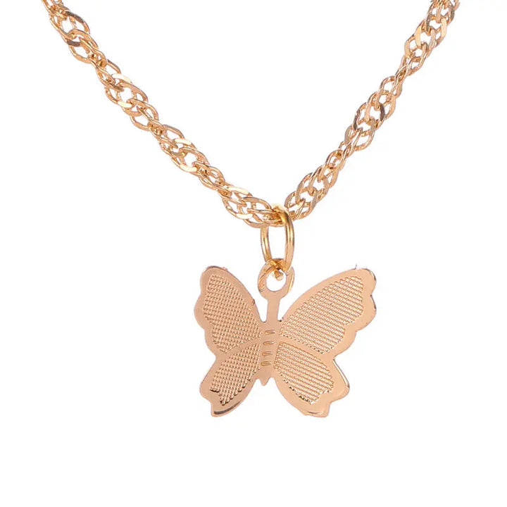 Kpop Butterfly Charm Necklace