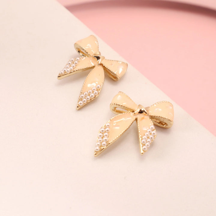 Latte Bow Earrings
