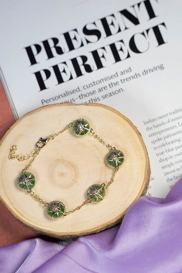Lucky Astro Lunar Bracelet - Green