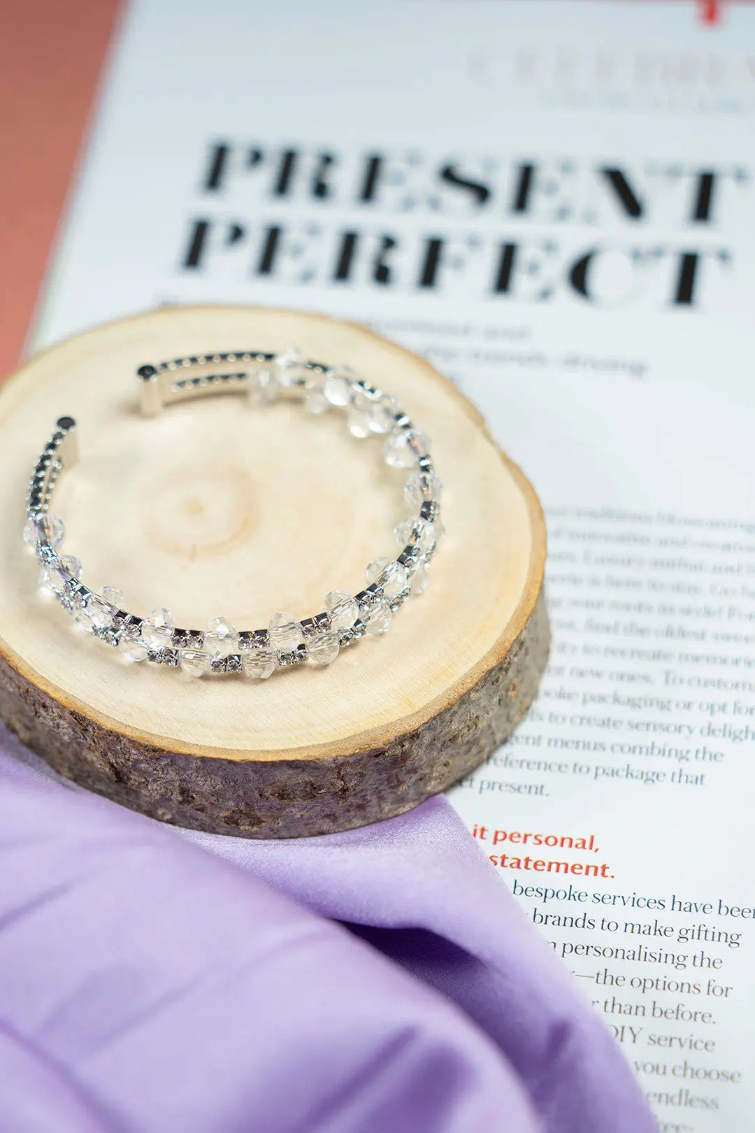 Lucky Pearls Cuff Bracelet - Silver