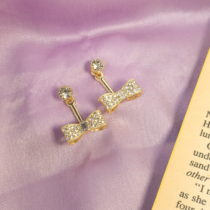 Luxurious Gold Tie Earrings