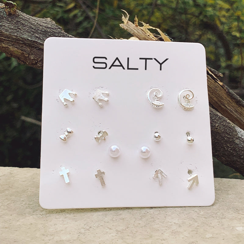 "Majesty" Weekly 7 Stud Earrings