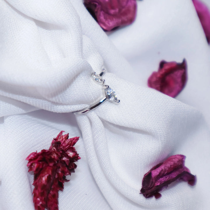 Marquise Duplex Band - Silver