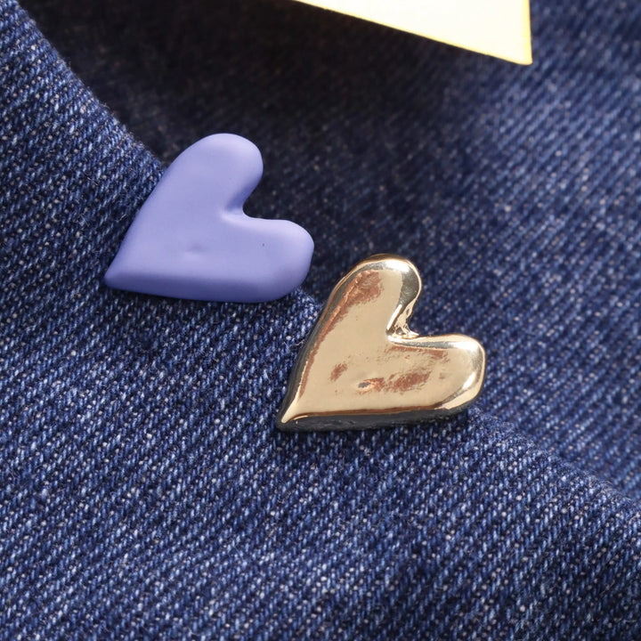 Opposite Attract Blue & Gold Earrings