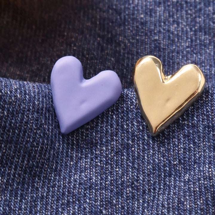 Opposite Attract Blue & Gold Earrings