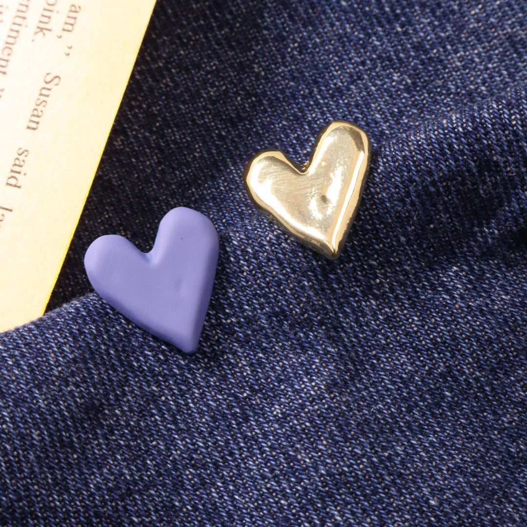 Opposite Attract Blue & Gold Earrings
