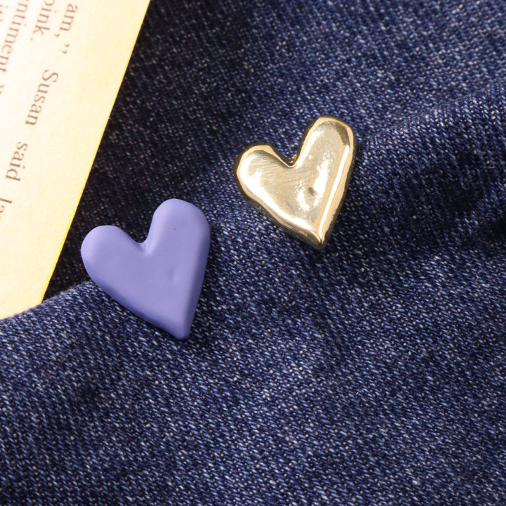 Opposite Attract Blue & Gold Earrings