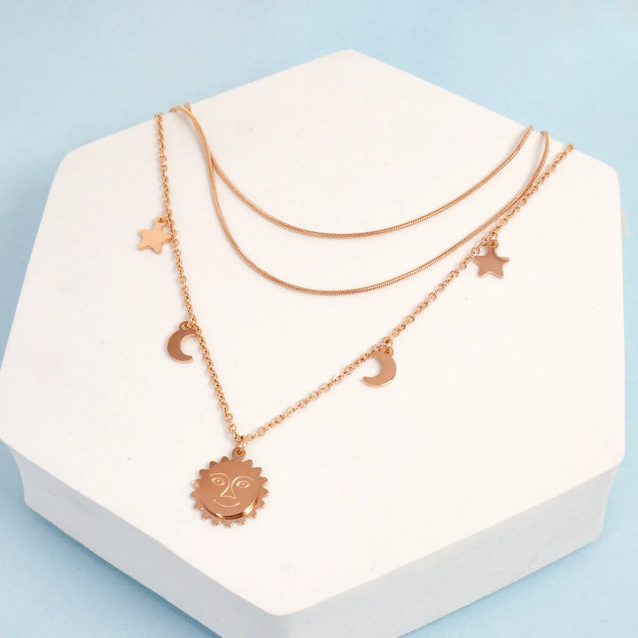 Prettiest Of All Layered Necklace - Stainless Steel