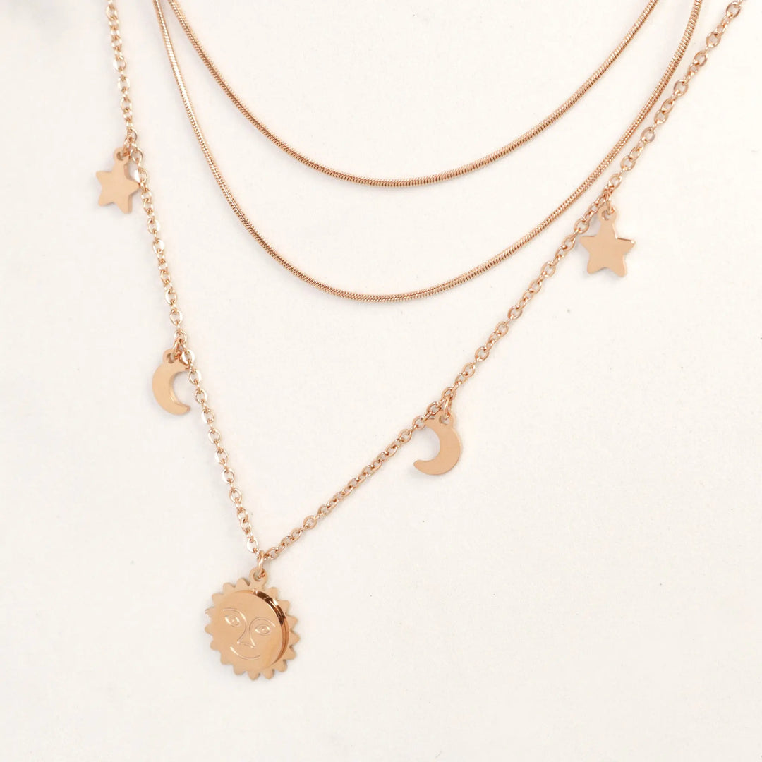 Prettiest Of All Layered Necklace - Stainless Steel