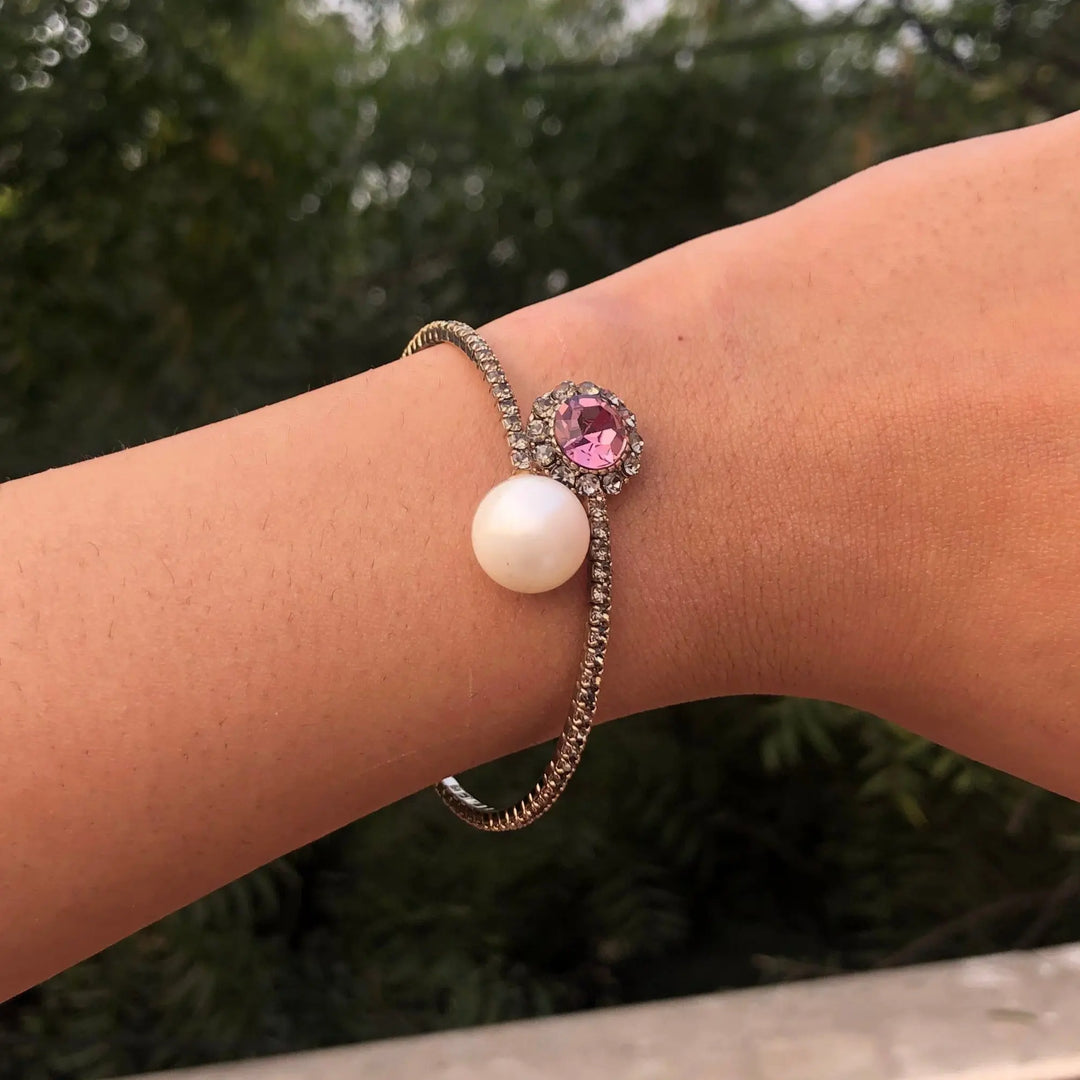 Quartz Cuff Bracelet