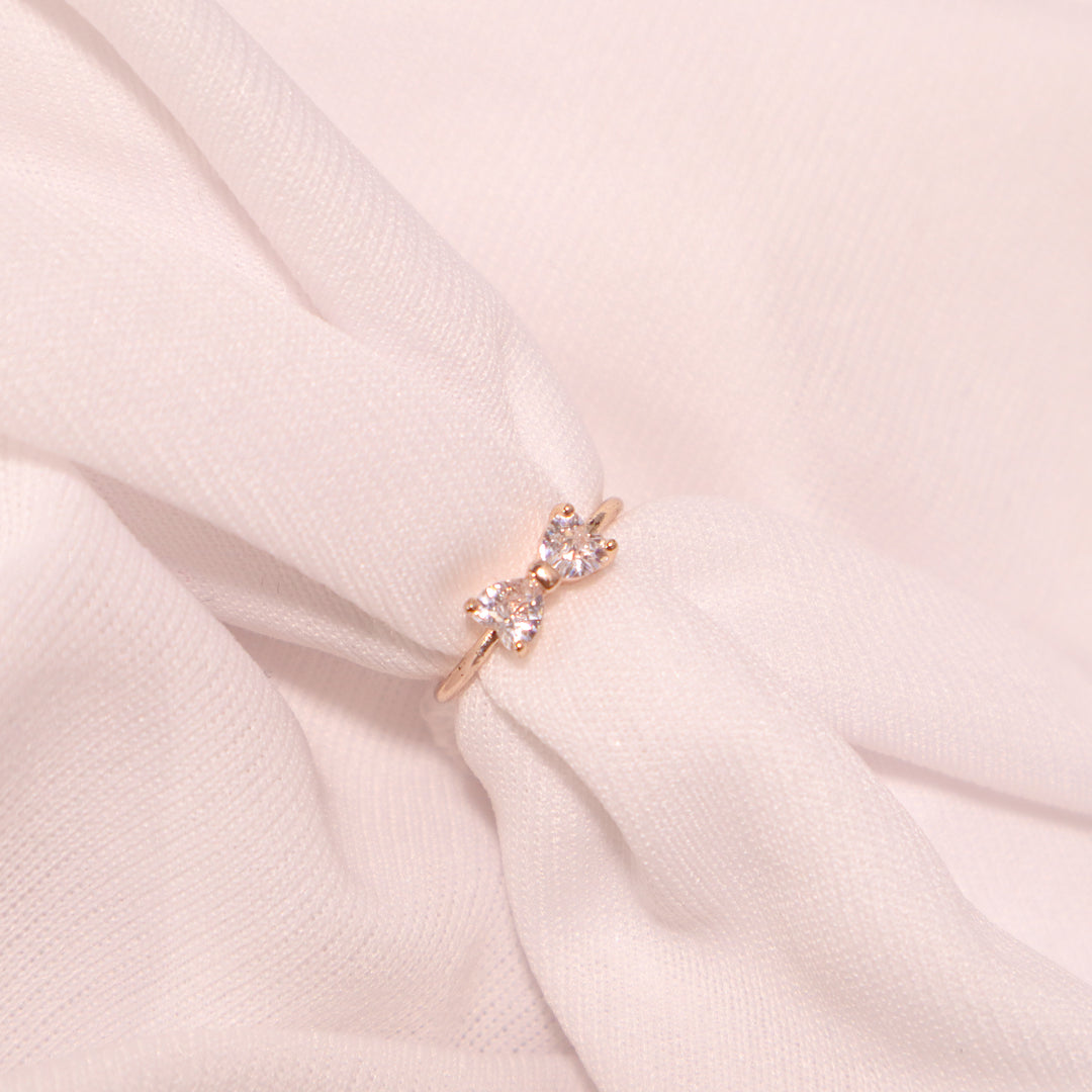 Diamond Bow Ring