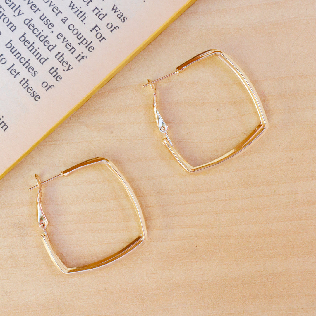 Rachel Green's square hoop Earrings