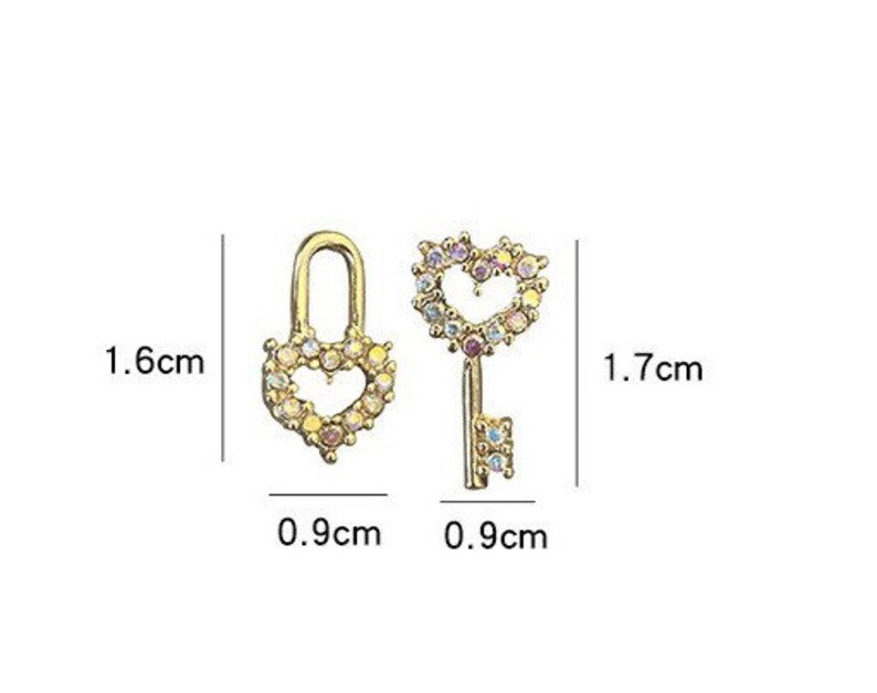 Romantic Lock & Key Earrings