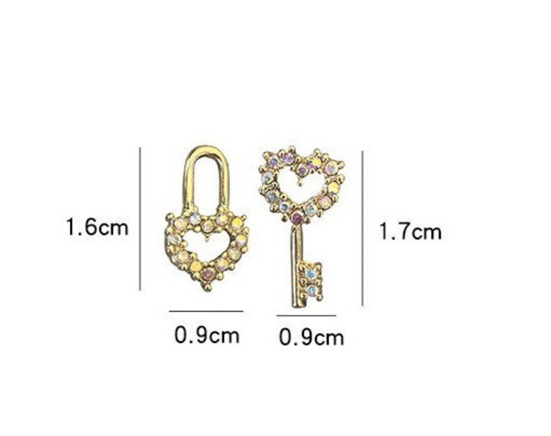 Stainless Steel Pendant Huggie Earrings | Jewelry Earrings Key Lock - New  Pendant - Aliexpress
