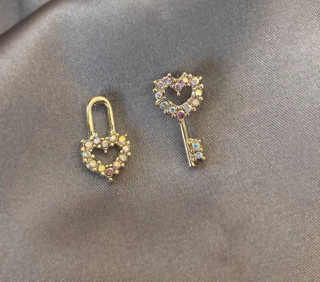Romantic Lock & Key Earrings