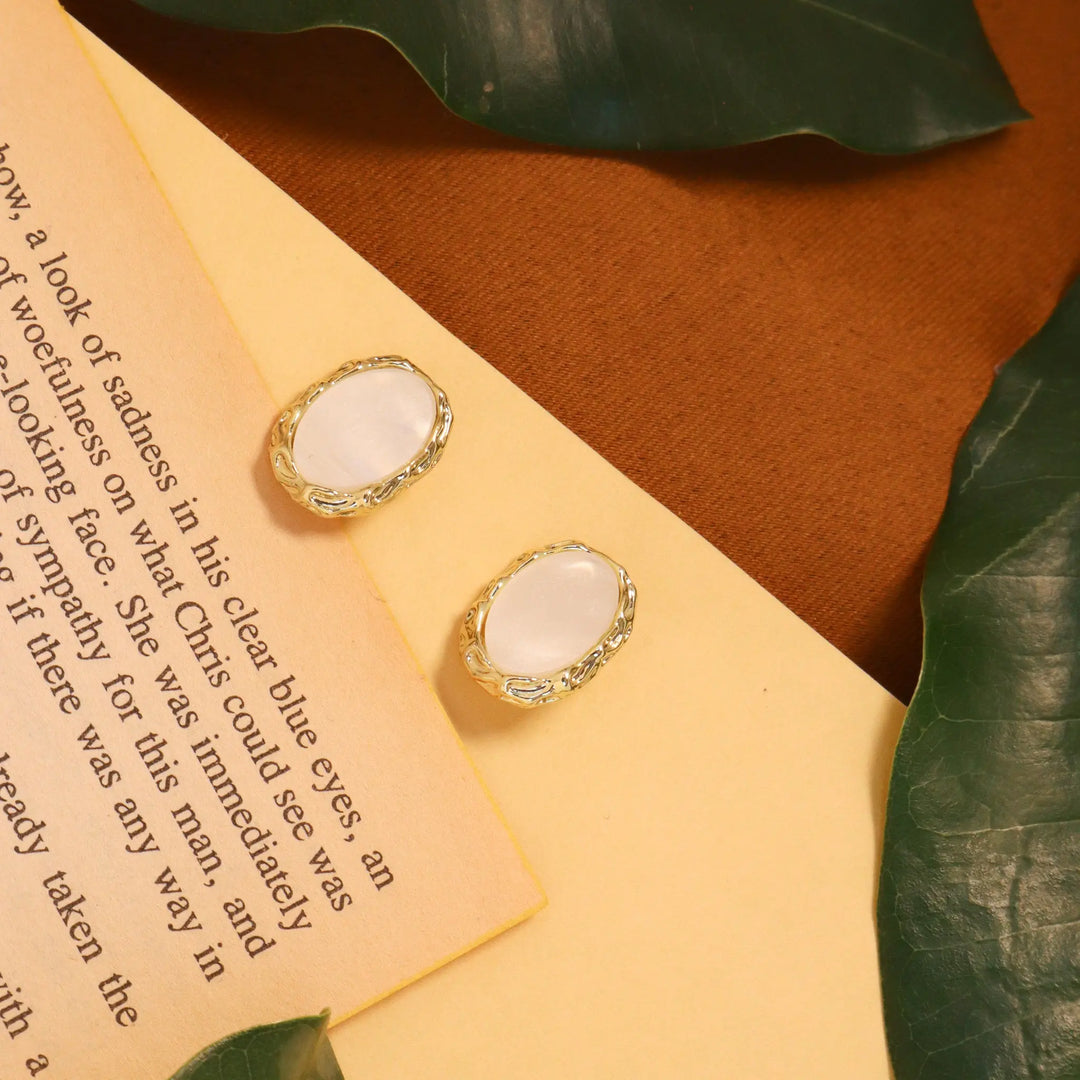 Ruby Rosé Stud Earrings