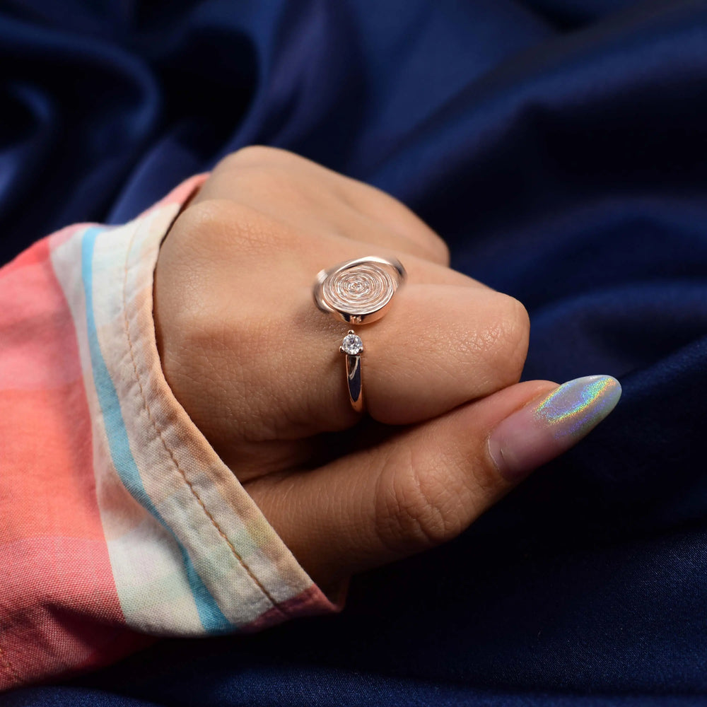 Saturn Spinner Ring - Rose Gold