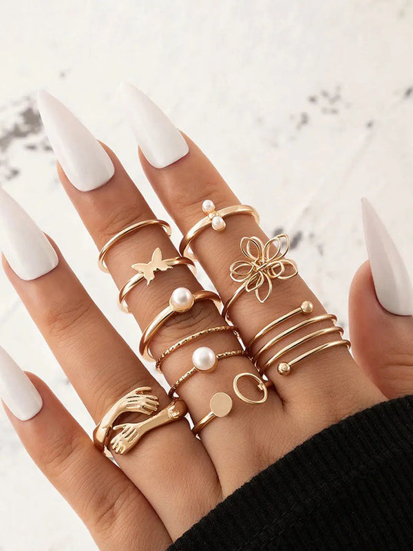 Set of 9 Classic Everyday Rings