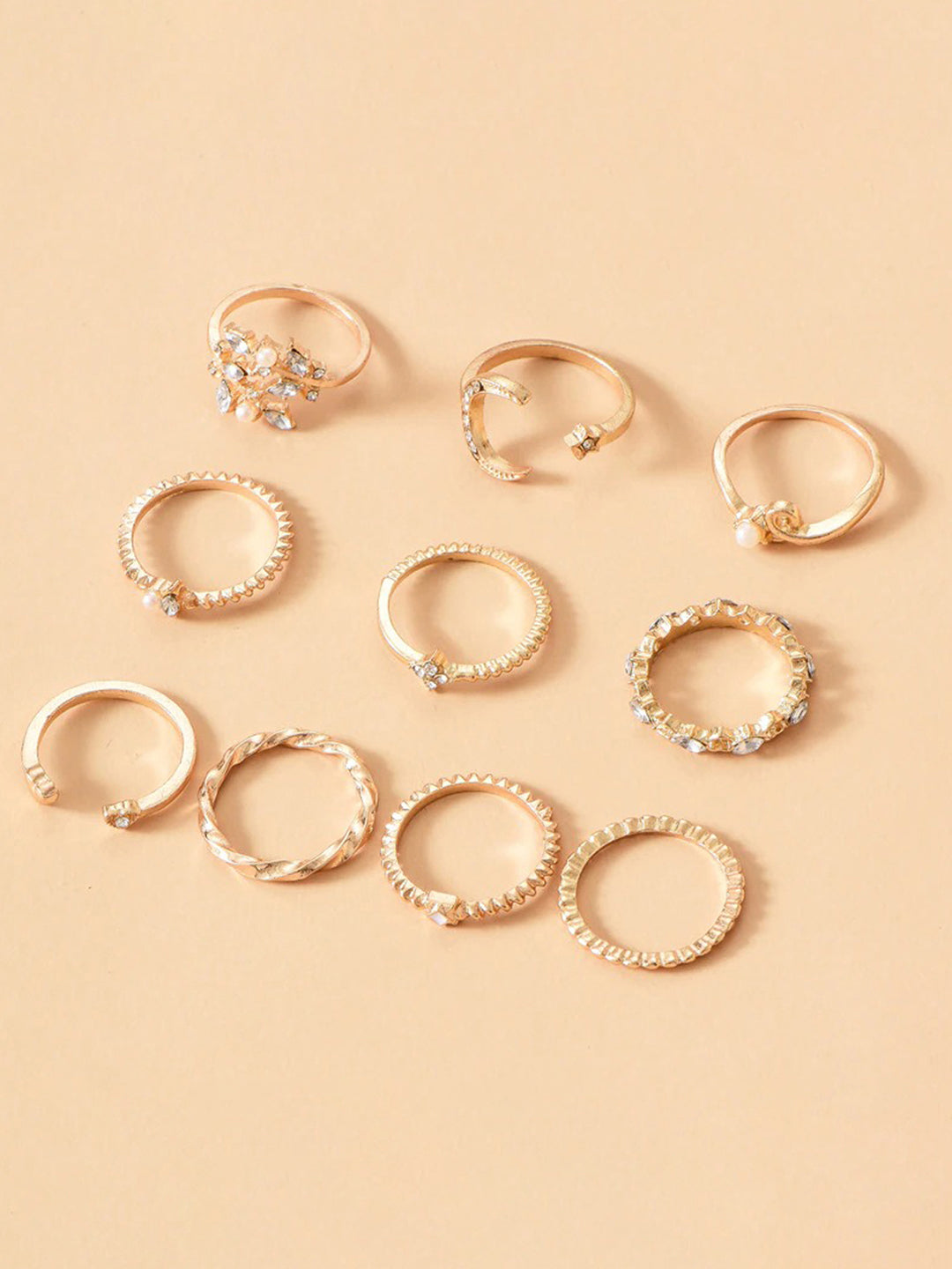 Set of 10 Night Out Rings