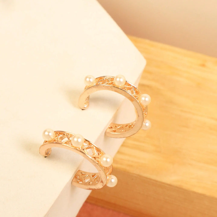 South Sea Pearl Hoops