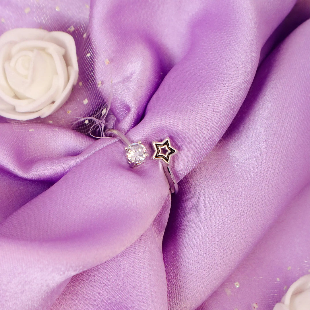 Star Diamond Ring - Silver