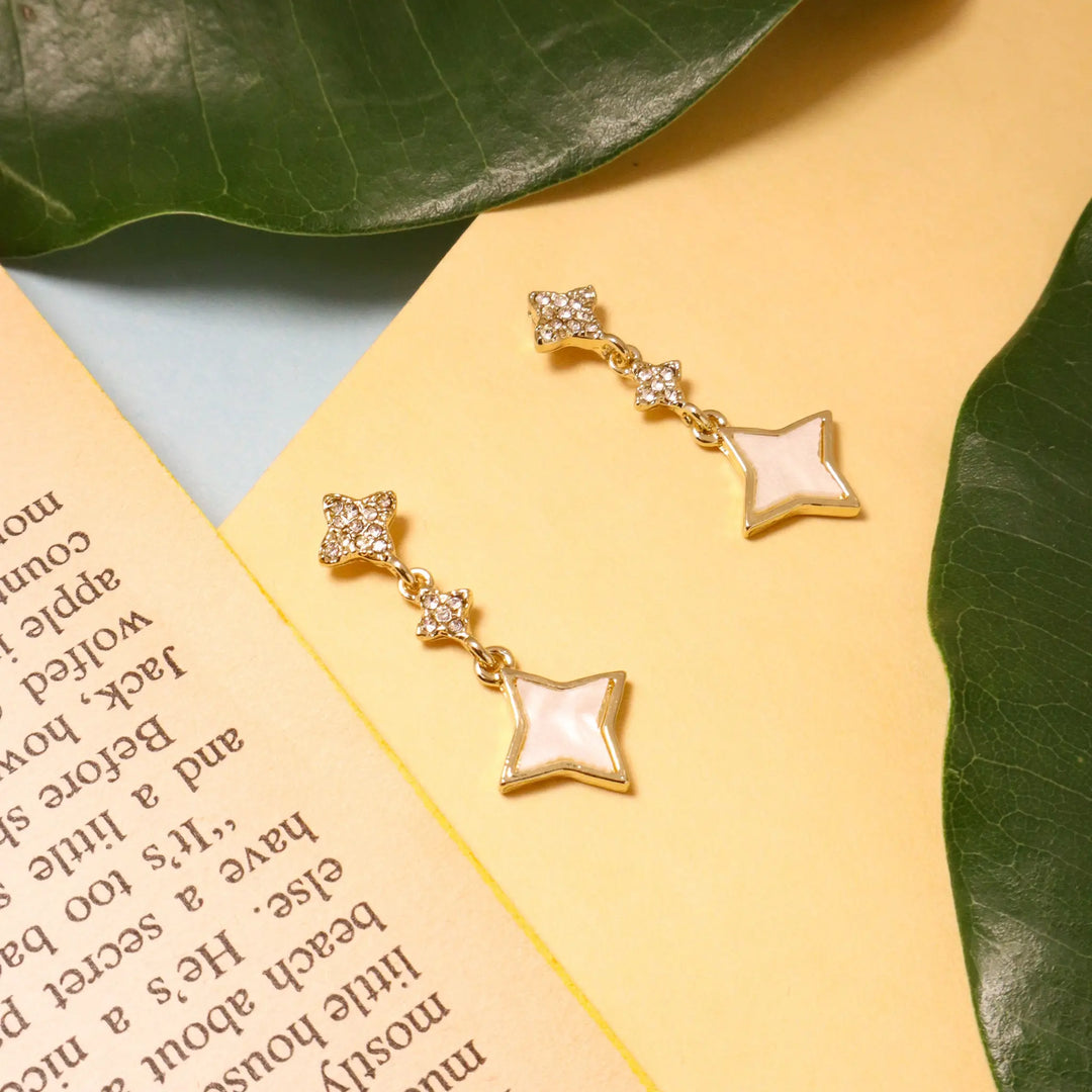 Starry star earrings