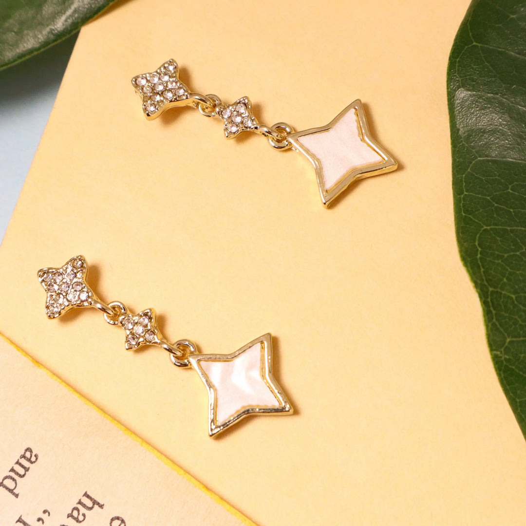 Starry star earrings