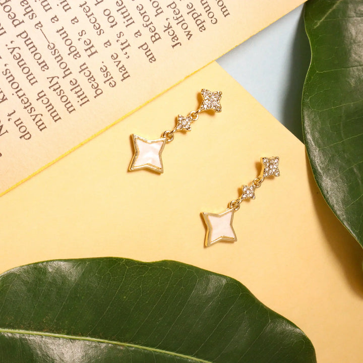Starry star earrings