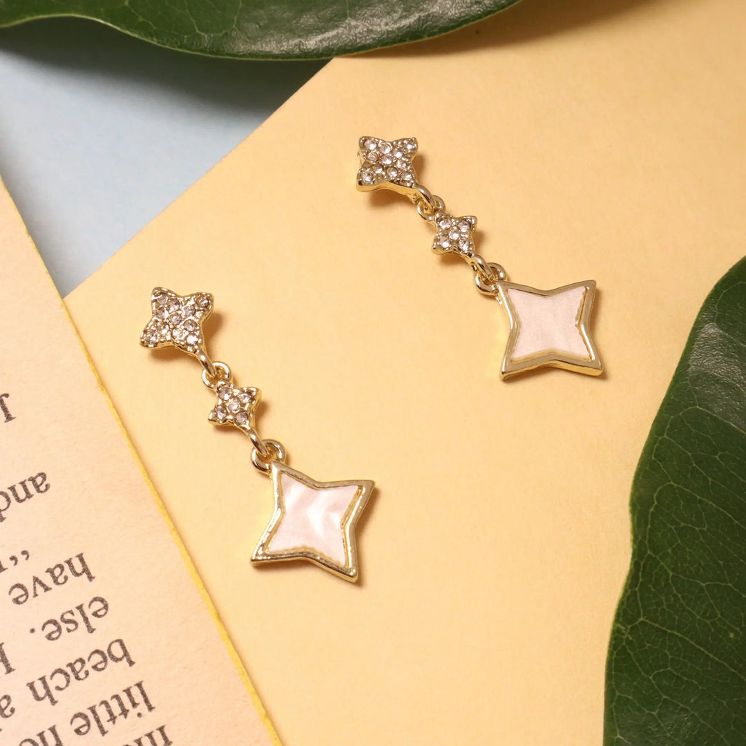 Starry star earrings
