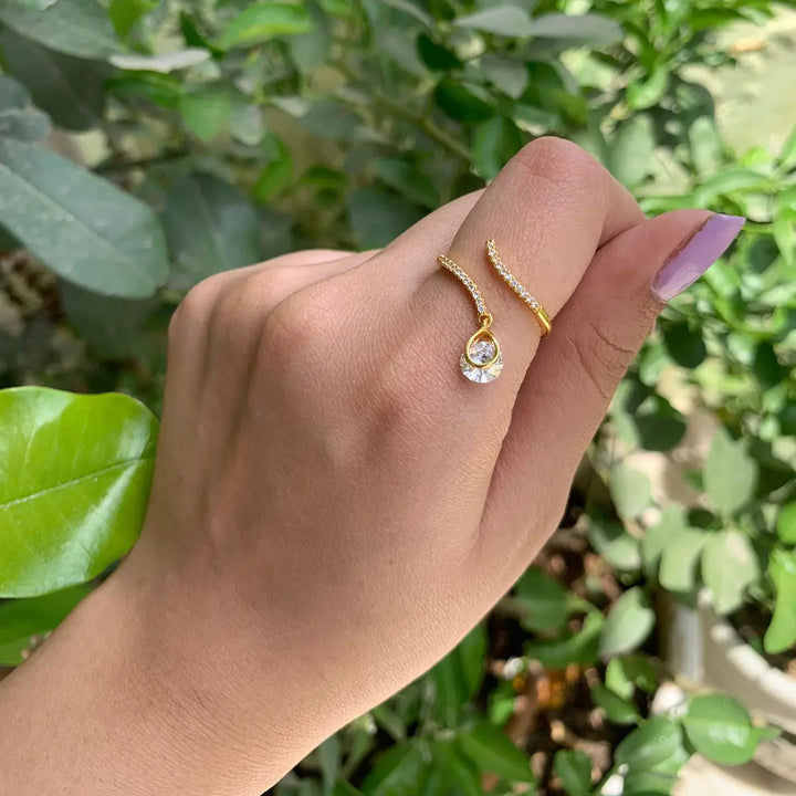 Stylish Drop Tassel Ring