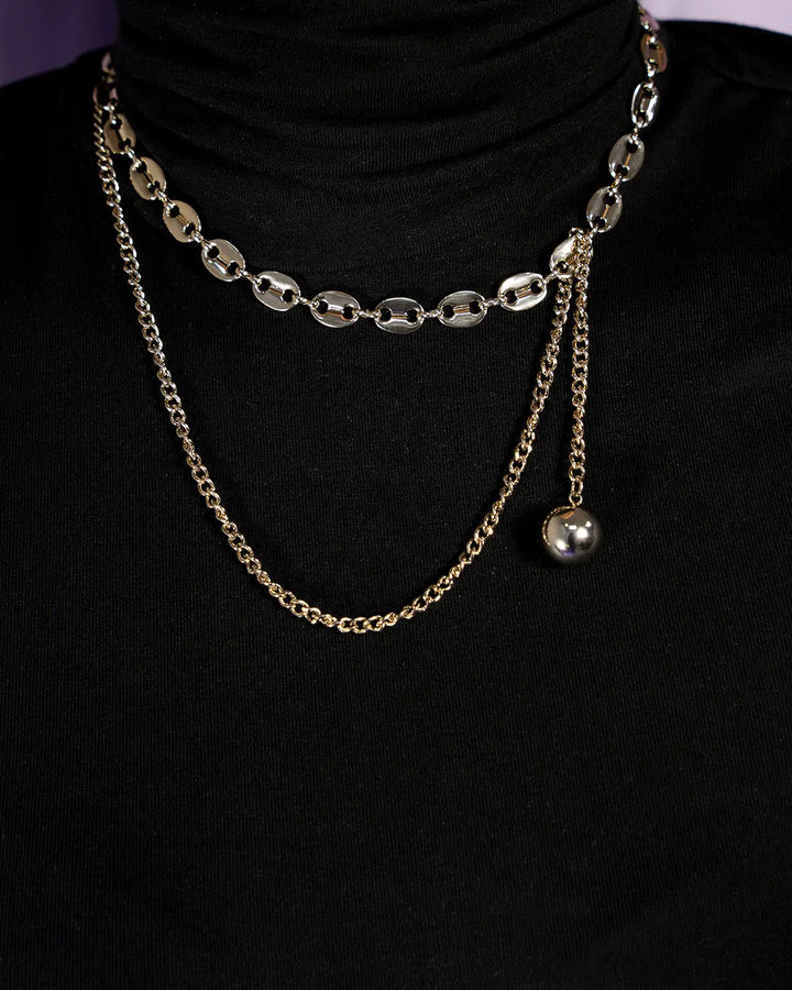 Stylist Copper Charm Necklace