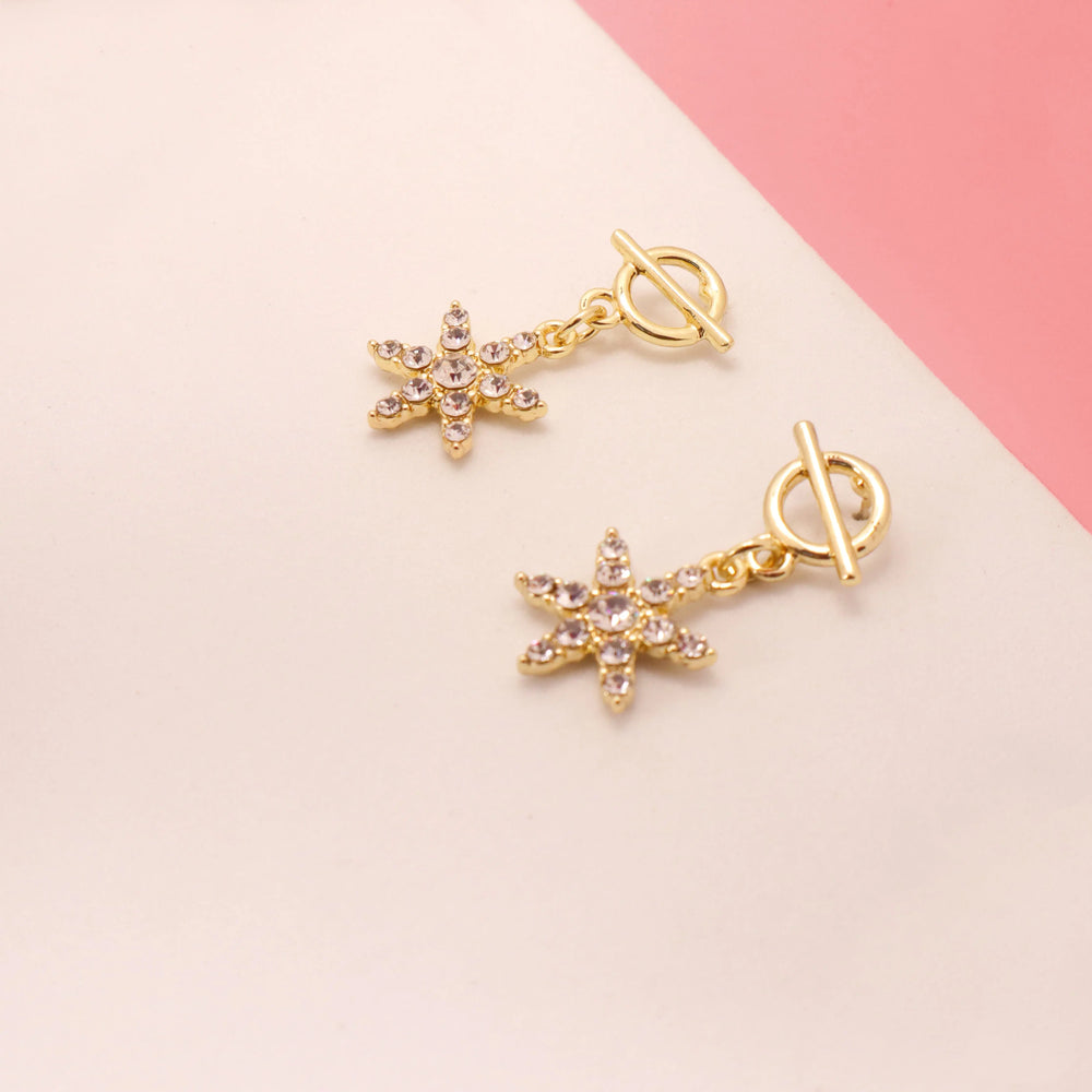 Toggle Star Earrings