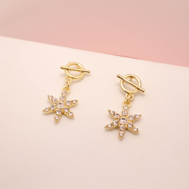 Toggle Star Earrings