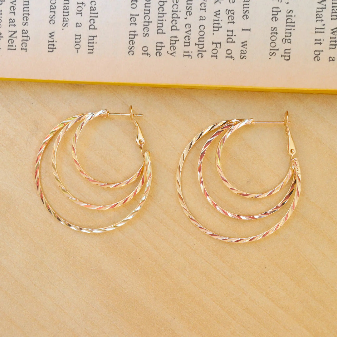 Tri Layered Hoops