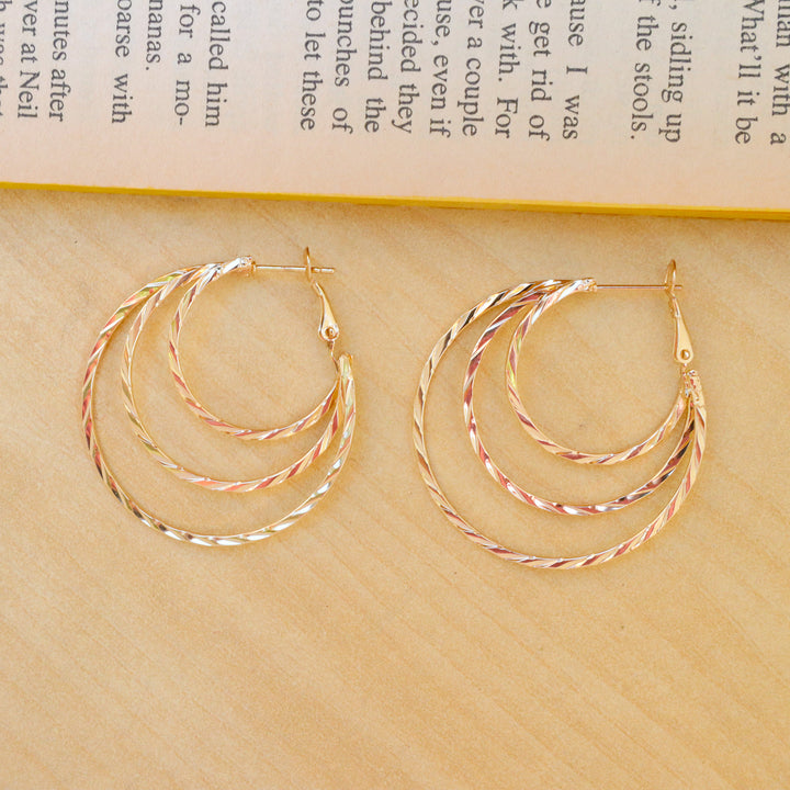 Tri Layered Hoops