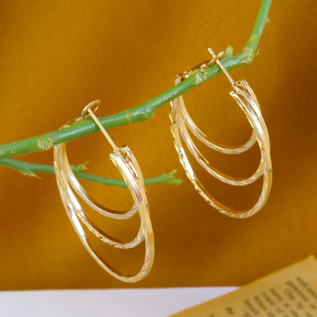 Tri Layered Hoops