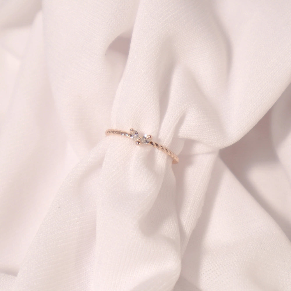 Twisted Little Heart Ring