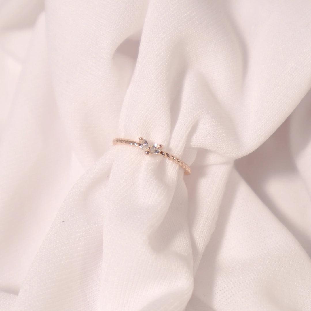 Twisted Little Heart Ring