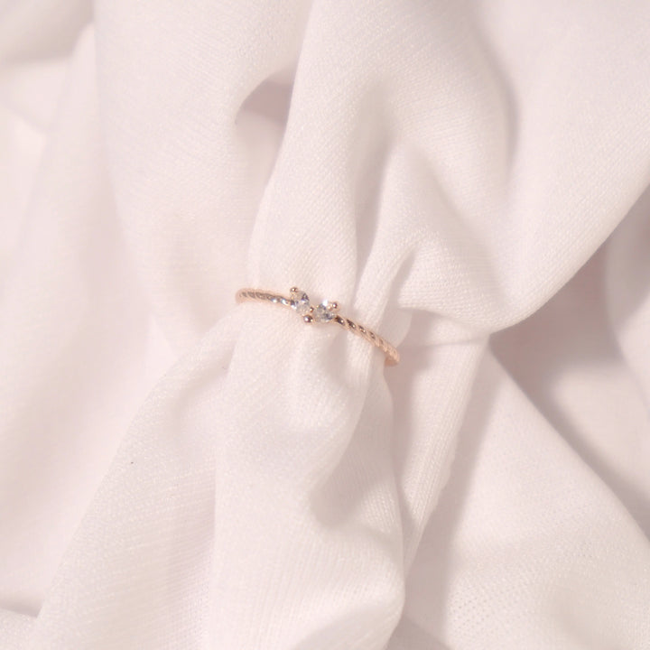 Twisted Little Heart Ring