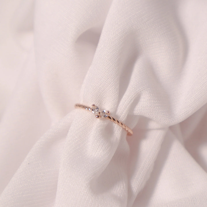 Twisted Little Heart Ring