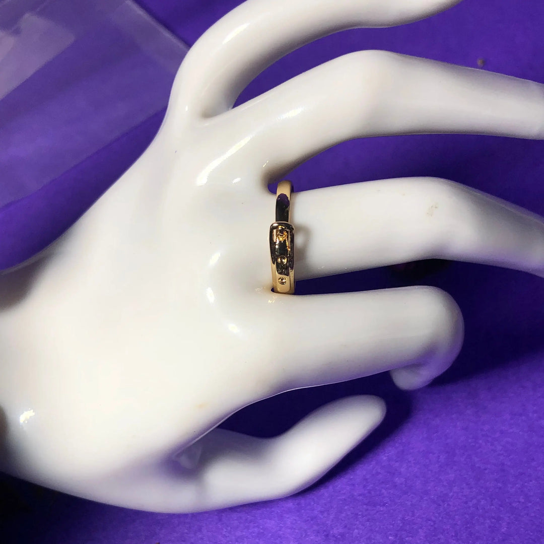 Vintage Belt Gold Ring