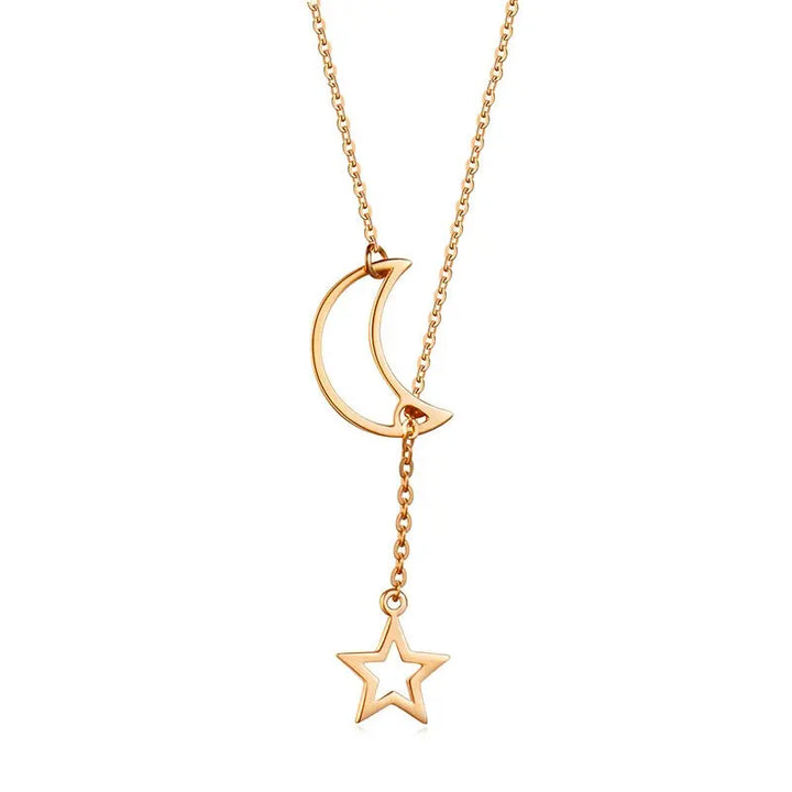 You Are My Moon And Star Necklace