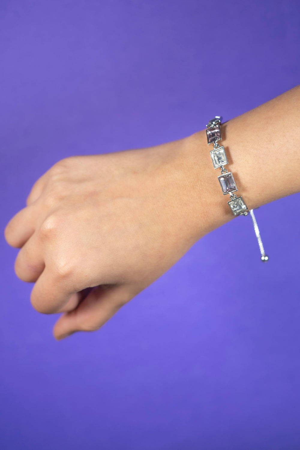 Clear Glass Crystal Bracelet